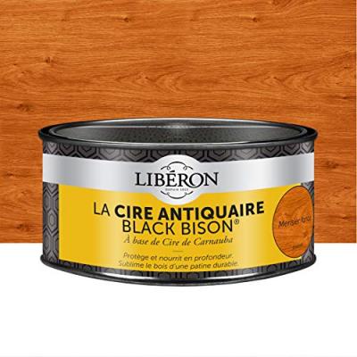 Cire des antiquaires black bison p&acirc;te - merisier fonc&eacute; - 500 mL