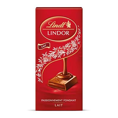 Lindt - Tablette LINDOR - Chocolat au Lait - C&oelig;ur Fondant, 150g