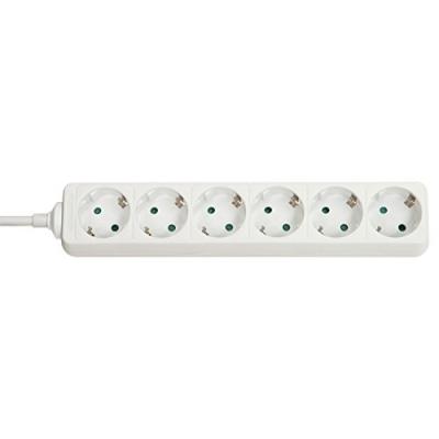 Multiprise 6 prises 1.40m (prise schuko) (blanc) 4002888731027