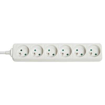 Lindy 73125 Multiprise 6 Prises fran&ccedil;aises, Blanc