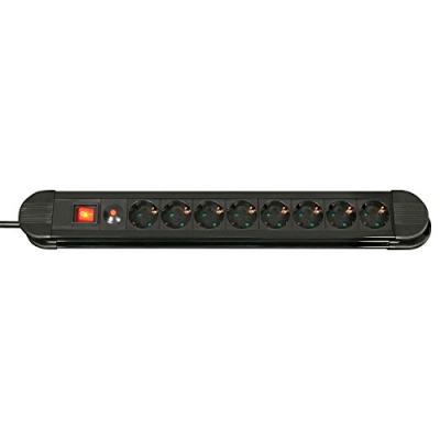 Lindy 73104 Power Strip 8 Outlets With Switch Argent&eacute;