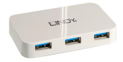 Lindy 43143 Usb 3.0 Basic Hub 4 Ports Blanc