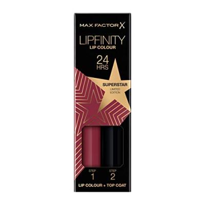 Max Factor Lipfinity Rising Stars Rouge &agrave; l&egrave;vres No 86 Superstar 2pcs