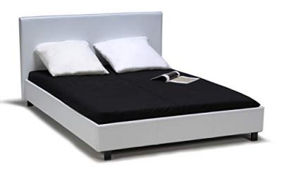 Lit ATLANTA 140x190 + 1 sommier / Blanc