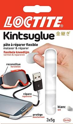 LOCTITE Kintsuglue P&acirc;te &agrave; r&eacute;parer multi-usages - 3 x 5 g - blanc
