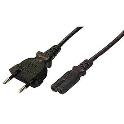 LogiLink CP092 C&acirc;ble d'alimentation Euro-Euro8 1,80 m Noir