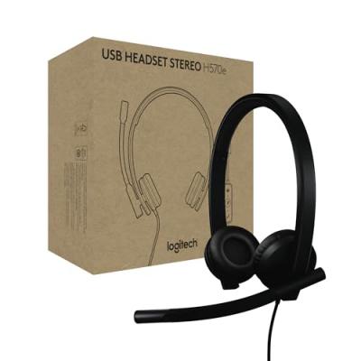 Logitech H570e - Micro-casque - sur-oreille - filaire - USB-C - Certifi&eacute; pour Microsoft Teams 