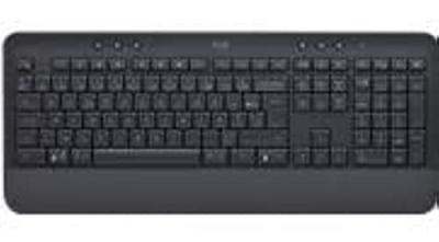 Logitech Signature K650 clavier Bluetooth AZERTY N&eacute;erlandais Graphite Framboise