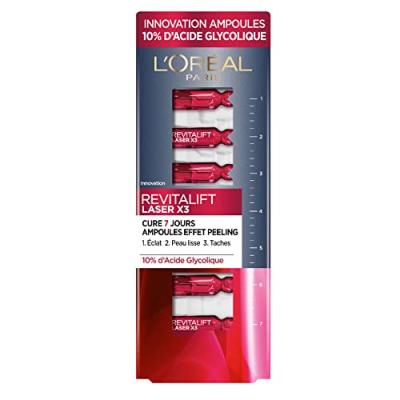 Revitalift Laser - L'or&eacute;al Paris - Ampoules Effet Peeling Cure 7 Jours 10%Acide Glycolique