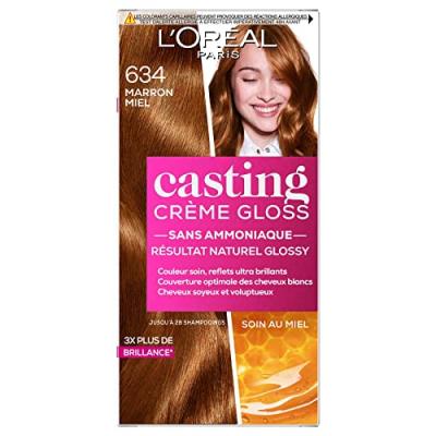 Coloration Cheveux 6.34 Marron Miel Casting Creme Gloss - La Bo&icirc;te