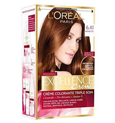 Coloration Cheveux 6.41 Marron Ambr&eacute; Excellence - La Bo&icirc;te