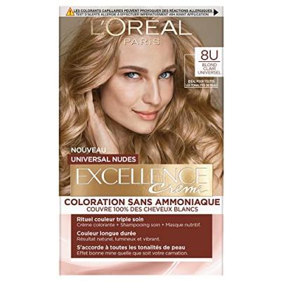 Coloration Cheveux Universal Nudes 8 Blond Clair Excellence - La Bo&icirc;te