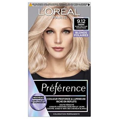 Pr&eacute;f&eacute;rence Blonds Polaires -   Serbie Blond Tr&egrave;s Clair Cendr&eacute; Perle - L'Or&eacute;al Paris