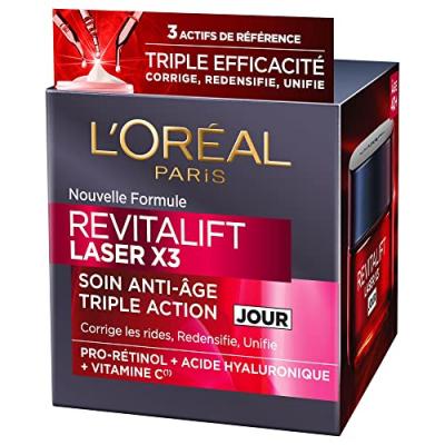 Revitalift Laser X3 Cr&egrave;me de Jour Anti-Age Triple Action - 50 ml - L'Or&eacute;al Paris