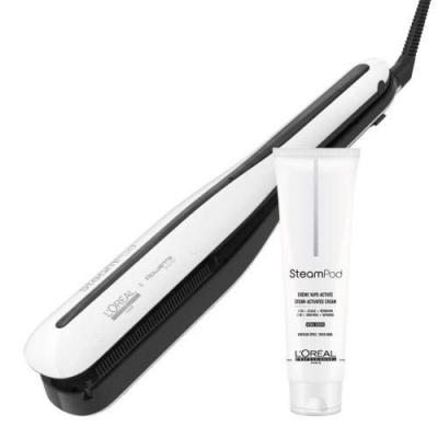 Steampod 3.0 lisseur + cr&egrave;me cheveux epais 150 ml