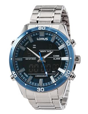 Lorus Hommes Analogique-Num&eacute;rique Quartz Montre avec Bracelet en Acier Inoxydable RW647AX9