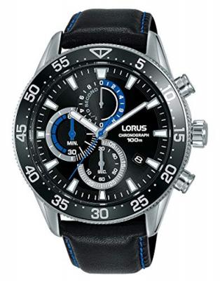 Lorus Watches Rm343fx9 Watch Noir,Argent&eacute;