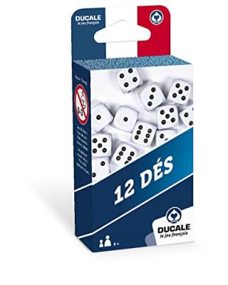 Ducale, le jeu fran&ccedil;ais- Lot de 12 18mm d&eacute;s-Jeu de Voyage, 130010723