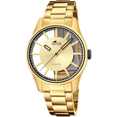 Montre Homme Lotus L18903-1 - Bracelet Acier Dor&eacute;