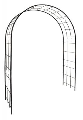 Arche de jardin treillage en fer vieilli tubes carr&eacute;s grand mod&egrave;le