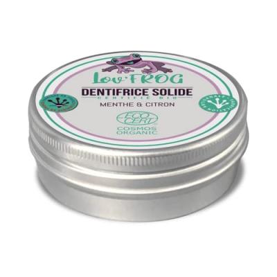 Dentifrice solide fraicheur protection menthe et citron Lov'Frog