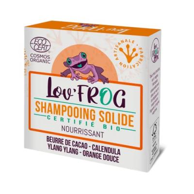 Shampoing Solide Nourrissant Cheveux Sec Bio 50g Lov'frog