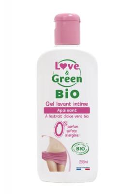 Love & Green - Gel lavant intime BIO - apaisant - 200 ml