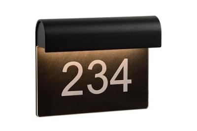 Lucide Applique pour num&eacute;ro de porte LED Thesi, noire