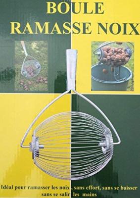 Boule ramasse noix - manche inox