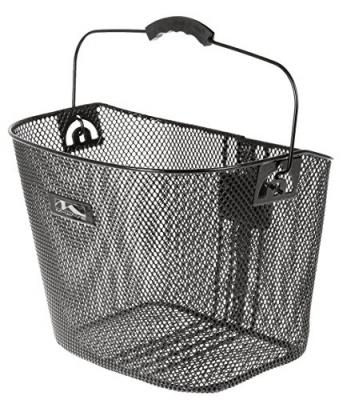 M-WAVE 431525 Panier pour v&eacute;lo Noir Env. 37 x 26 x 25,6 cm