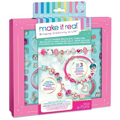 Make It Real 1722 Jewellery Making Sets for Children, Multi-Coloured