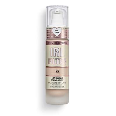 Makeup Revolution, Irl Filter, Longwear, Fond de Teint, F3, 23ml