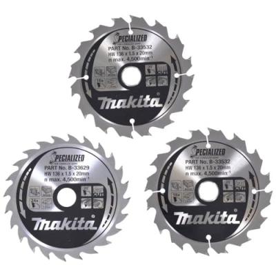 Makita - Ensemble de lames de scie 136x20x16Z & 24Z B-33897