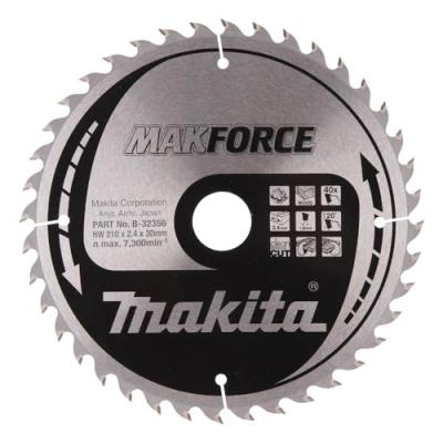 Makita makforce saege Lame 210&nbsp;x 30&nbsp;mm, 40&nbsp;T, 32356