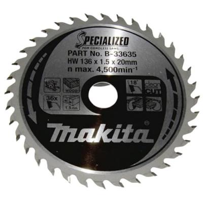 Makita Sp&eacute;cialis&eacute; Saege Drap 136&nbsp;x 20&nbsp;x 36&nbsp;Z, Set