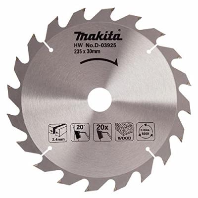 Makita D-03925 Disque pour coupe rapide de bois HM 235 mm 20 dents