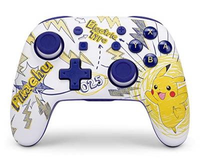 Power a mando nano inal&aacute;mbrico pikachu school days para nintendo switch