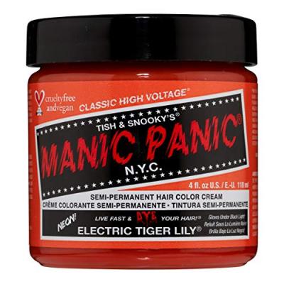 Coloration semi-permanente, electric tiger lily, 118ml, manic panic,