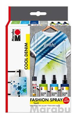 Marabu Fashion Shimmer 171800080&nbsp;, Cool Denim, 1 Set