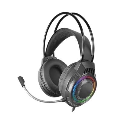 Mars Gaming MH124 Casque de jeu FRGB Microphone flexible Contr&ocirc;le du volume multiplateforme Noir