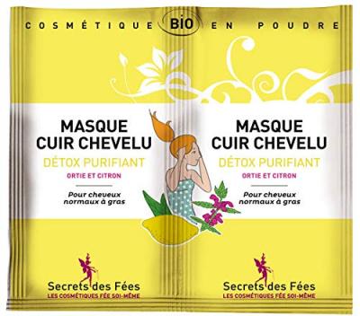 Secrets des F&eacute;es Masque Cuir Chevelu D&eacute;tox Purifiant Bio 2 x 8 g