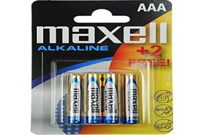 Pile alcaline Micro LR03 aaa, 4 pi&egrave;ces + 2 gratuites (790240) - Maxell