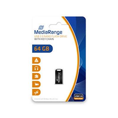 Cle USB 2.0 MediaRange Nano 64Go Noir