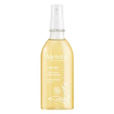 Soin Corps Et Cheveux L'or Bio Huile S&egrave;che Extraordinaire Melvita - Le Flacon De 100ml