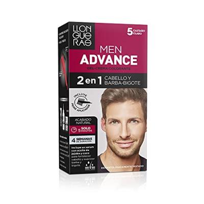 Llongueras Cr&egrave;me Colorante Men Advance 5 Casta&ntilde;o Claro