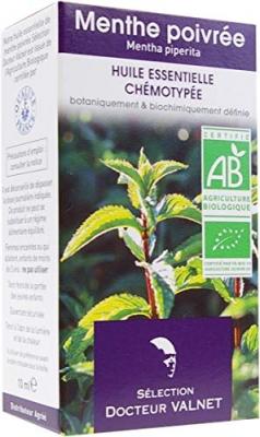 DOCTEUR VALNET Huile essentielle de menthe poivr&eacute;e bio flacon 10ml