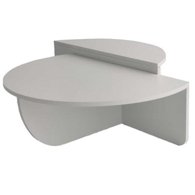 Wooden Art Table basse Podium blanche - 90x30x60 cm T.U
