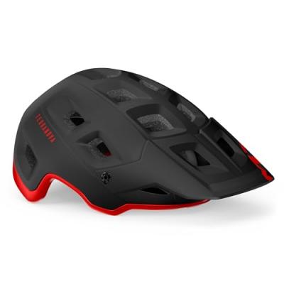 Casque Vtt Met Terranova - Black Red / Matt Glossy - S