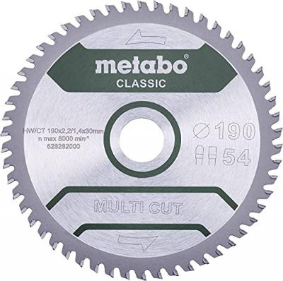 Metabo Lame de scie ""multi cut - classic"", 165x2,2/1,4x20 Z42 FZ/TZ 5&deg; (628661000)