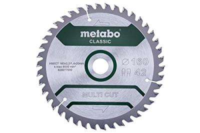 Metabo Lame de scie ""multi cut - classic"", 160x2,2/1,4x20 Z42 FZ/TZ 5&deg; - 628277000